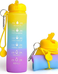 Motivational Water Bottle - Foldable Rainbow
