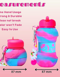 Unicorn Water Bottle - Collapsible Bottle for Boys and Girls
