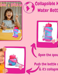 Unicorn Water Bottle - Collapsible Bottle for Boys and Girls
