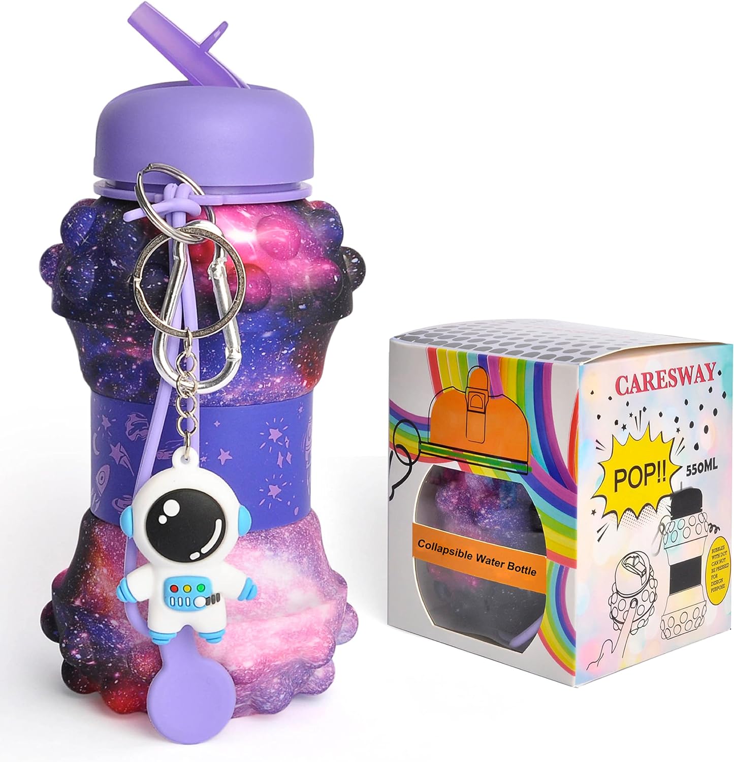 Galaxy water Bottle - Collapsible Bottle for Boys and Girls