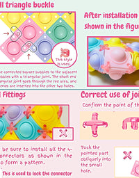 DIY Pop It Bag Kit Build Your Own Poppet Handbag Fidget Toy Purse for Girls
