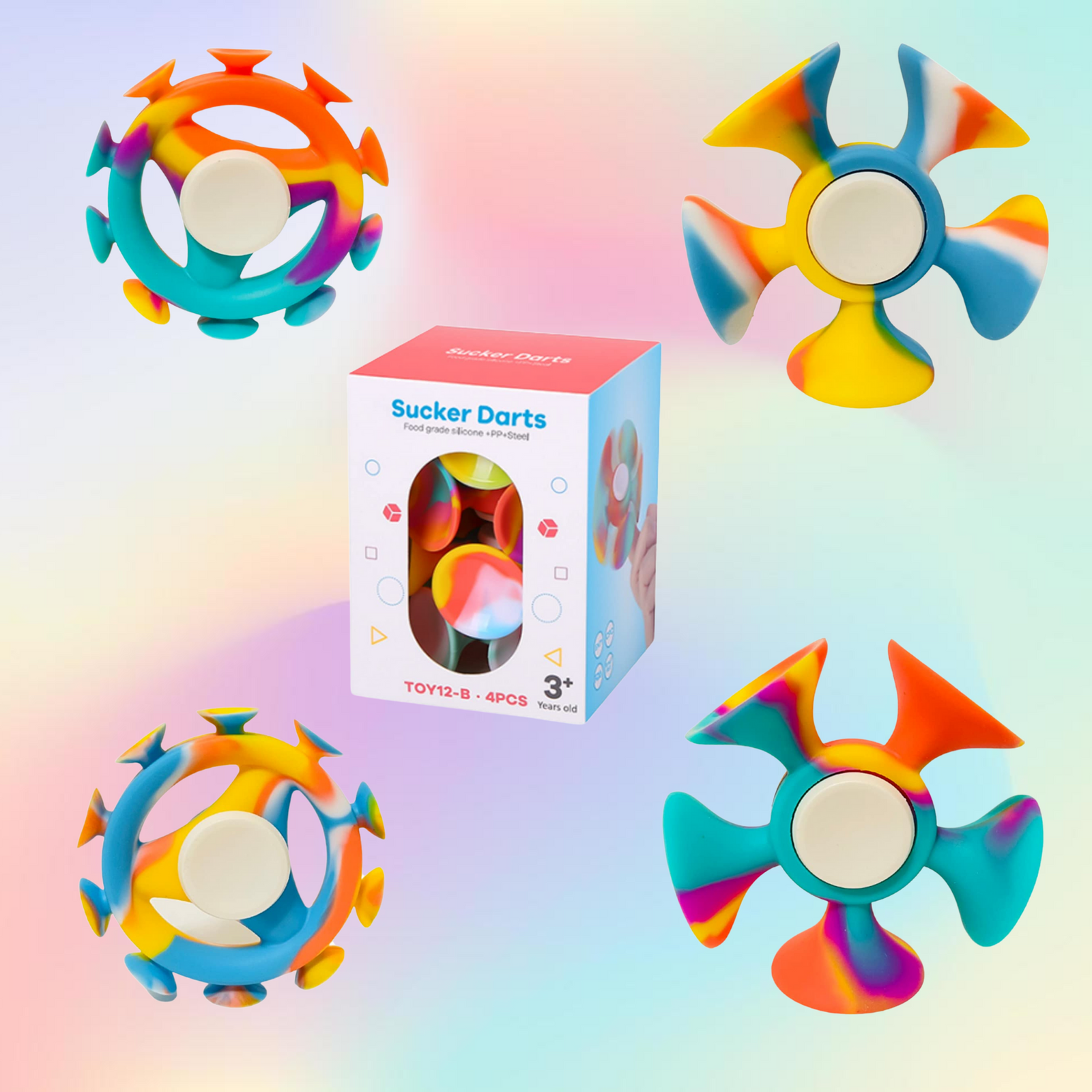 Fidget Spinner for Kids - Squishy Sensory Fidget Toys for Boys & Girls