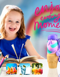 Unicorn Water Bottle - Foldable Bottle for Boys and Girls
